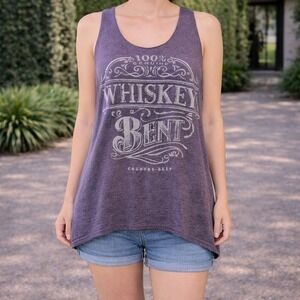Next Level Womens XL Purple Whiskey Bent Country Deep Tank Top